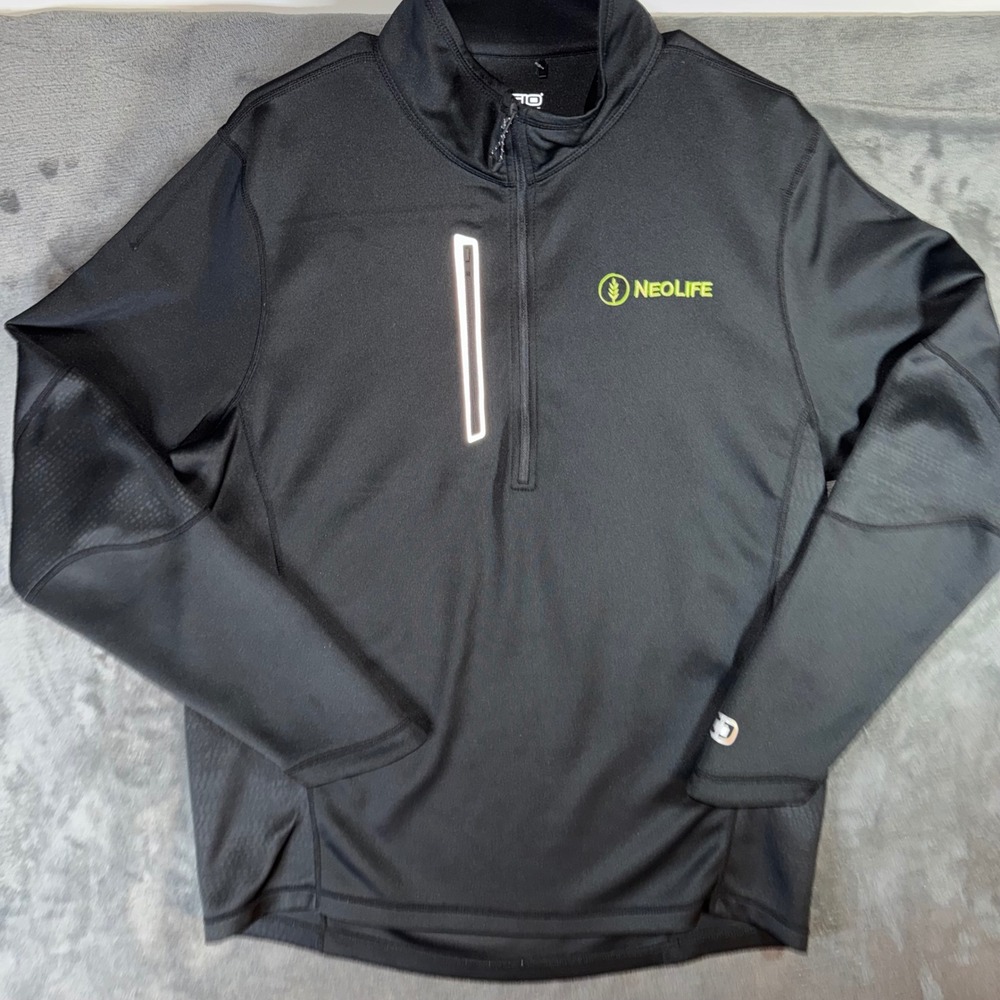 Mens Large OGIO Endurance 1/4 Zip Pullover Black Excellent Activewear